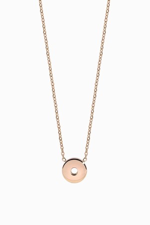 Qudo Rose Gold Necklace Basic O - 40cm